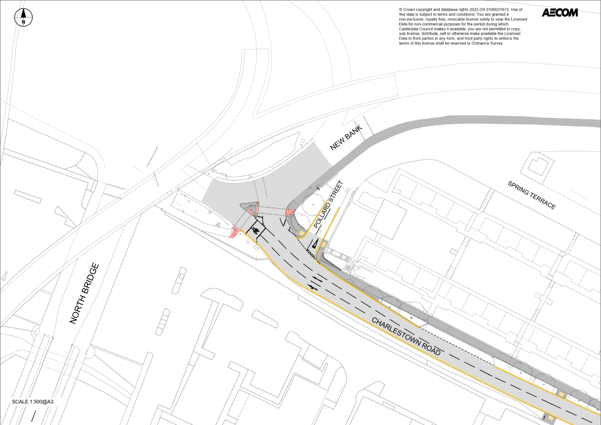 Tweaks to the layout at Charlestown Road and New Bank will increase capacity at the junction.