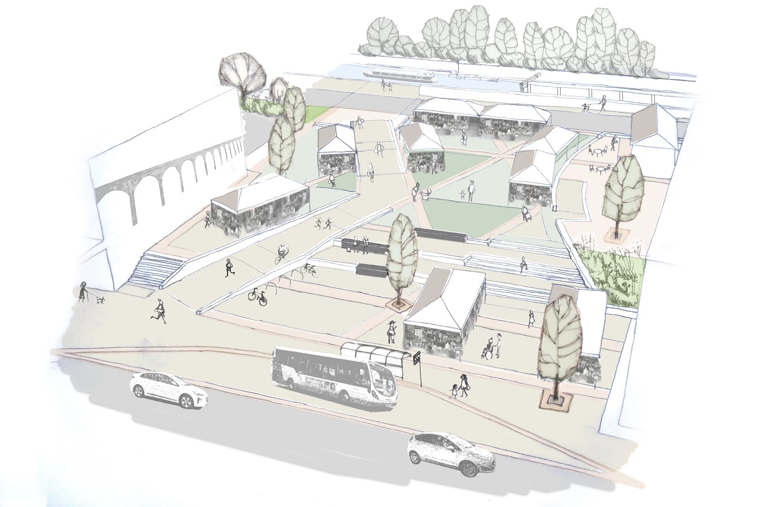 Visualisation of draft proposals for Sowerby Bridge 