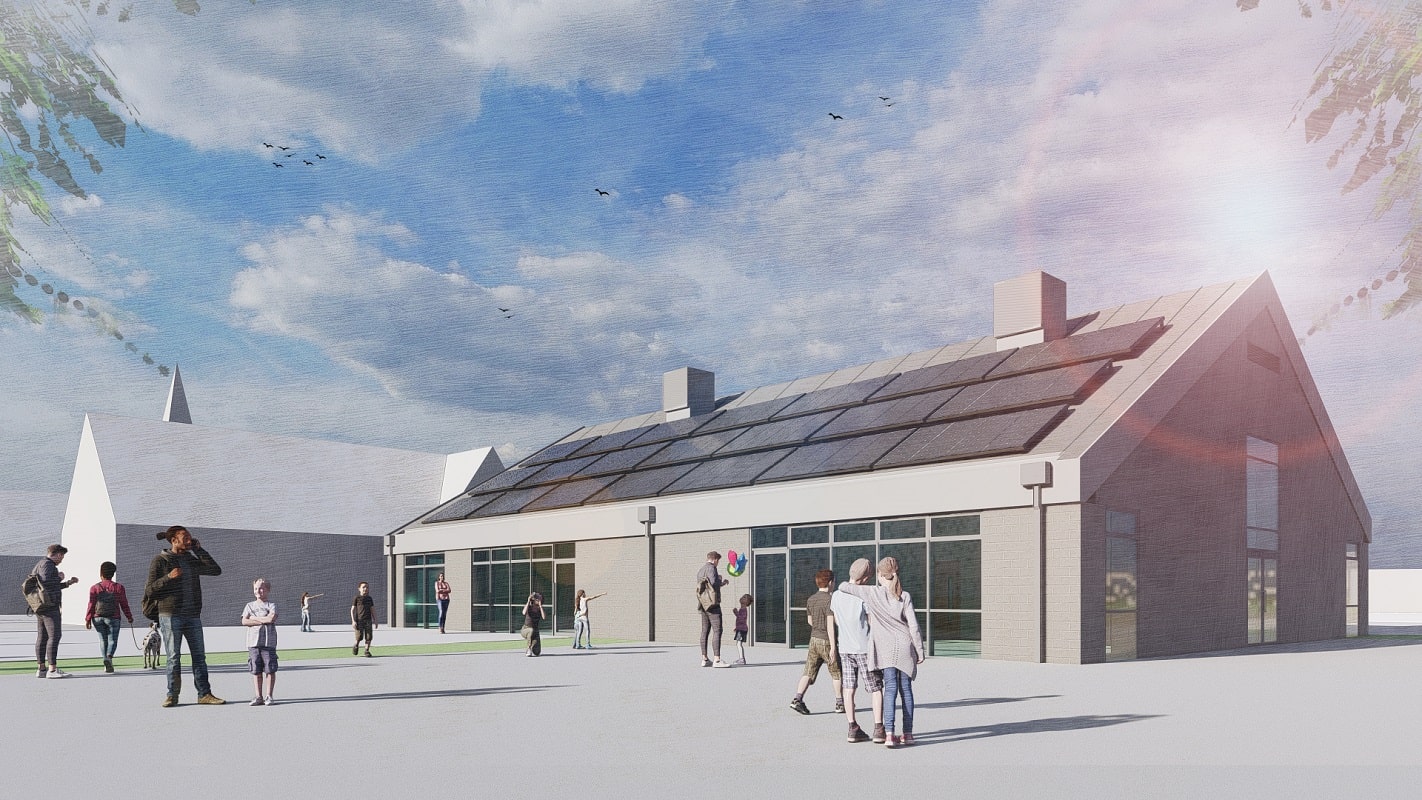 Artist’s impression of the rebuild at Ash Green Community Primary School.