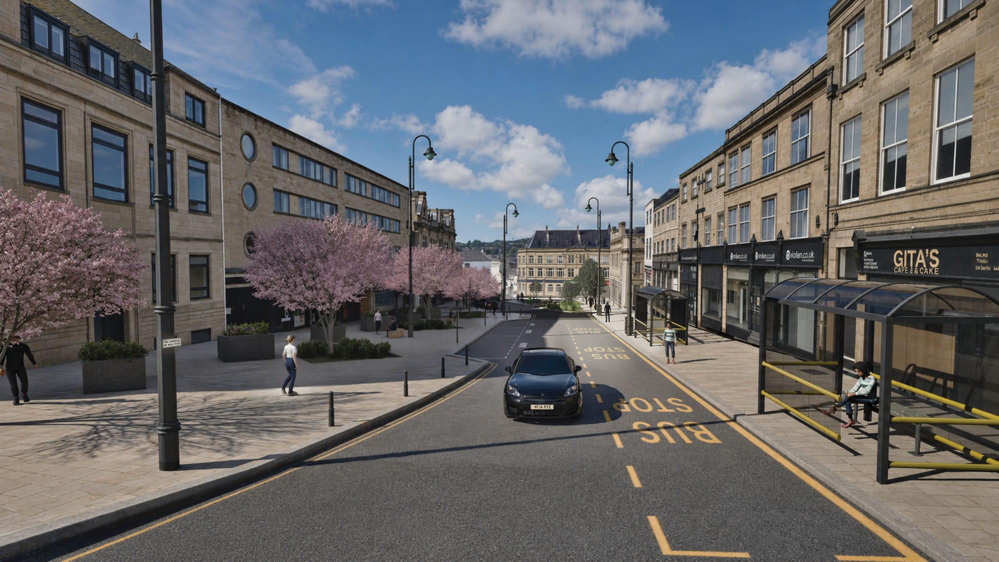 Visualisation of proposals from the west end of George Street.