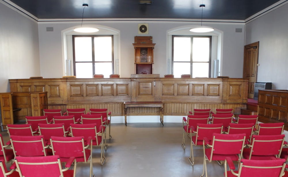 The refurbished Courtroom