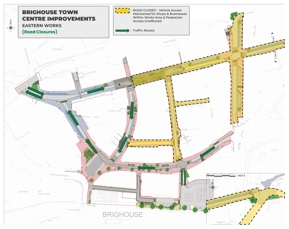 Road closures planned for the final section of construction works. 