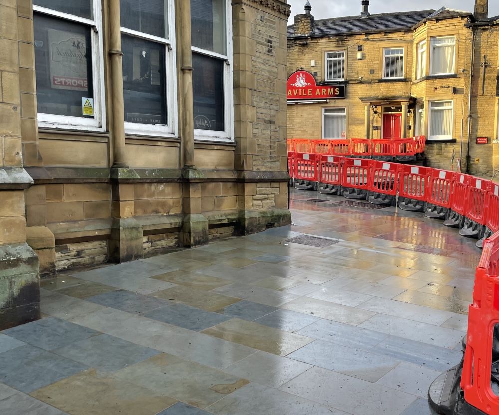 Completed installation of high quality Scoutmoor paving.